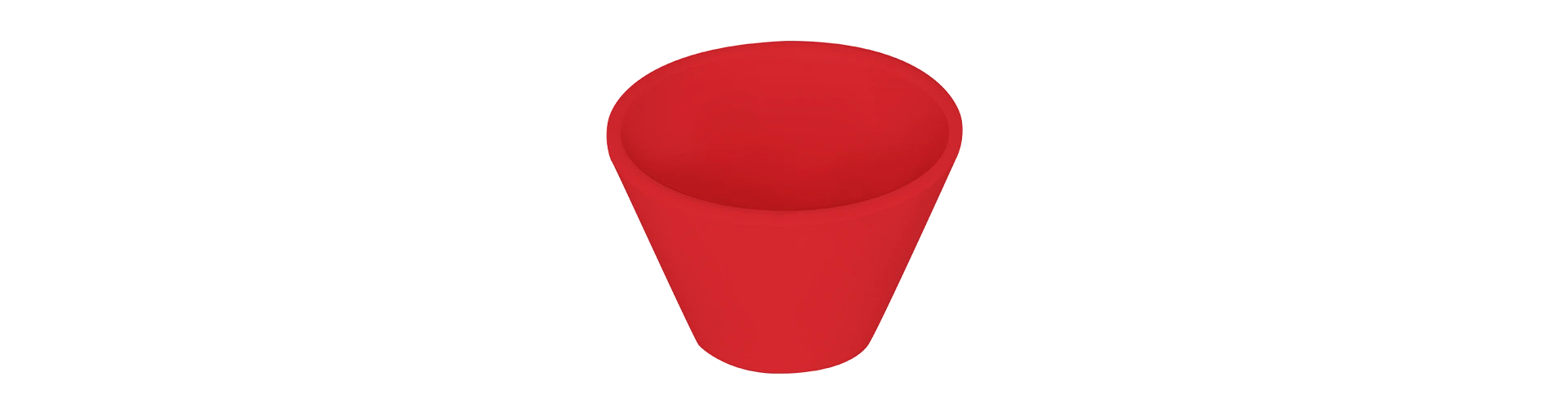 vaso rosso per interni ed esterni in stile moderno di design