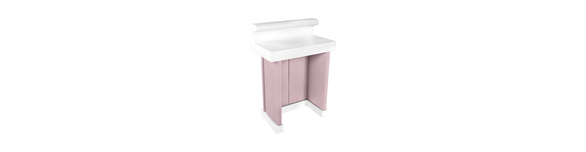 bancone in polietilene minieasybar per ricevimenti e cerimonie kloris new colors malva